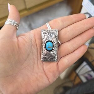 Money Clip Turquoise Native American Handmade